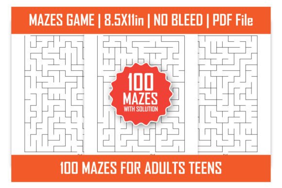 100 Mazes Puzzle for Clever Kids
