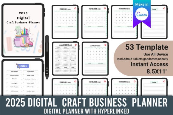 2025 Digital Craft Business Planner: A Comprehensive Tool for Creative Entrepreneurs