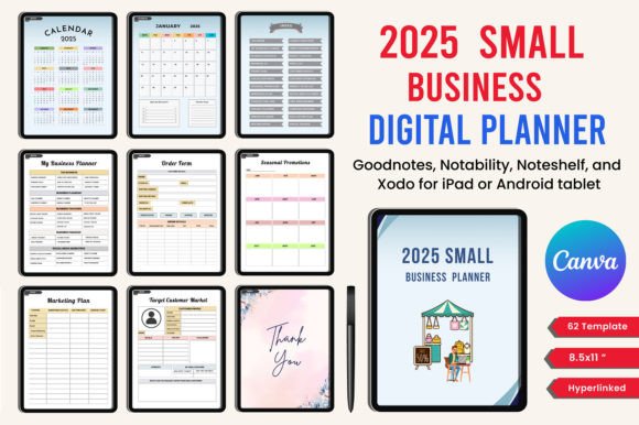 2025 Digital Small Business Planner: Streamline Your Business Operations
