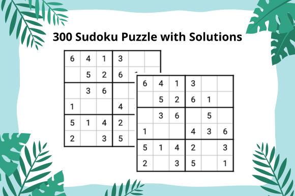 300 Sudoku Puzzle with Solutions