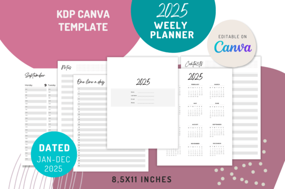 Dated Weekly Planner 2025