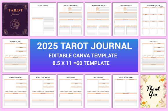 Editable 2025 Tarot Journal Interior: A Comprehensive Guide for Spiritual Growth