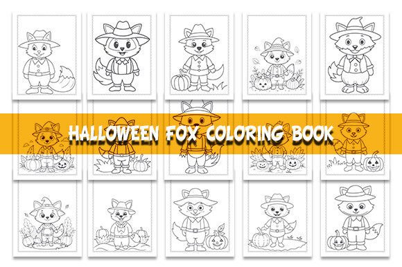 Halloween Fox Coloring Book: A Creative Resource for All