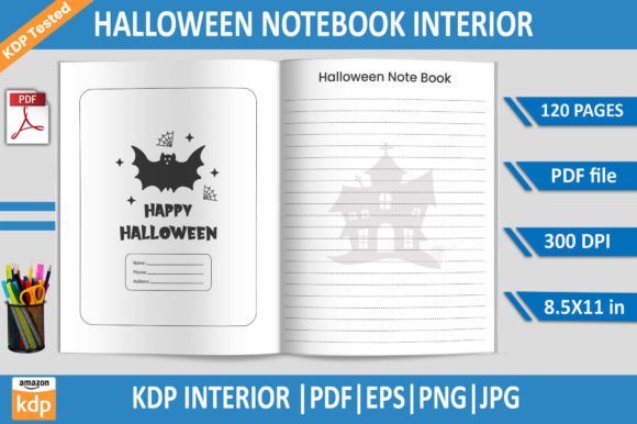Halloween Notebook KDP Interior