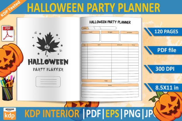 Halloween Party Planner KDP Template