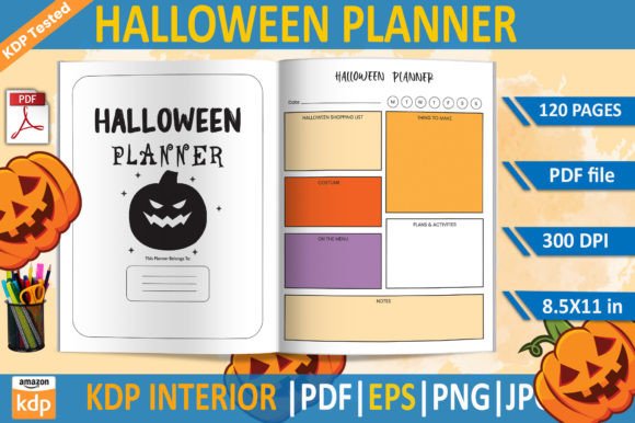 Halloween Planner KDP Interior Template: A Practical Tool for Creative and Professional Use