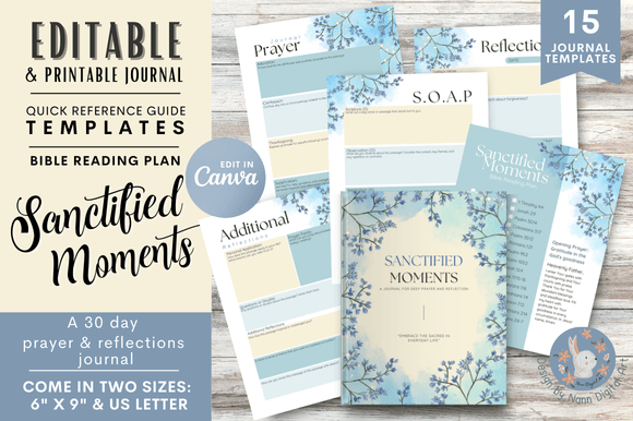 Reflection Prayer Journal: Grateful and Sanctified Moments