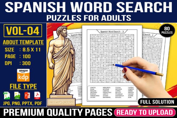 Spanish Word Search Large Print Vol-04