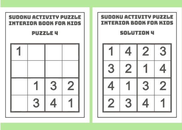 Sudoku Activity Puzzle KDP Interior Book